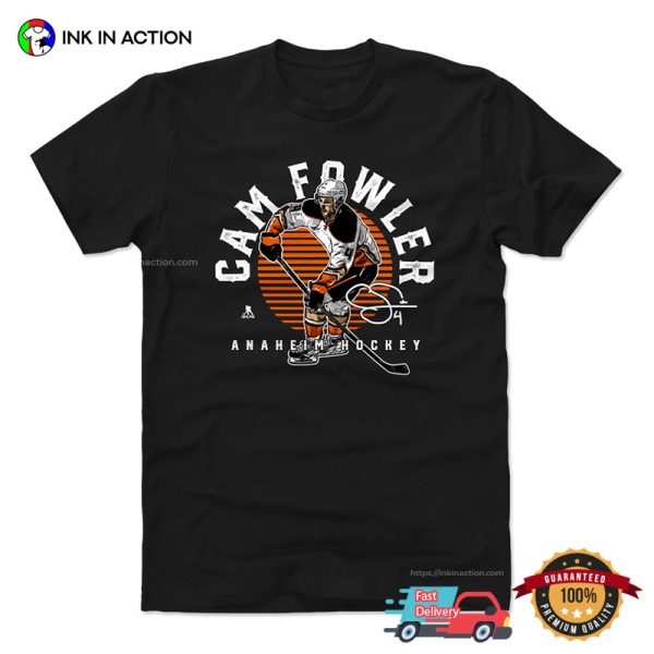 Vintage Cam Fowler 4 Anaheim Hockey T-shirt