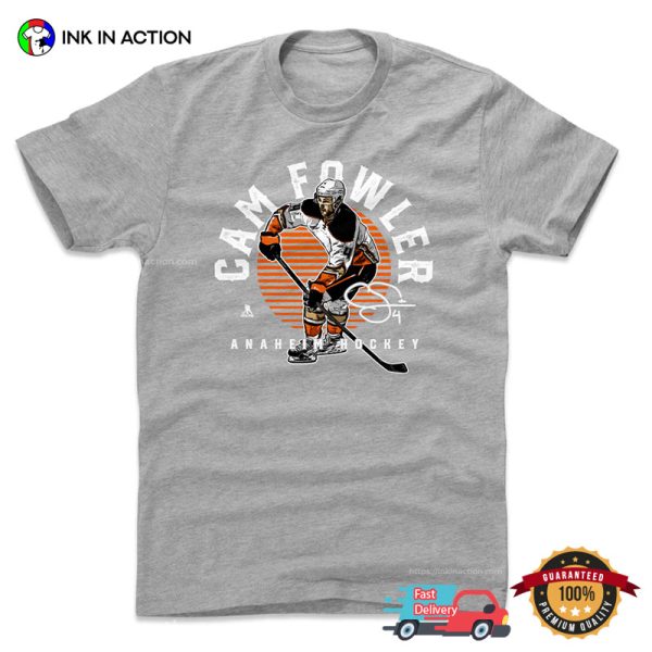 Vintage Cam Fowler 4 Anaheim Hockey T-shirt