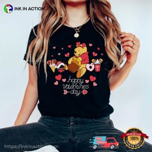 Winnie The Pooh Happy Valentine's Day Comfort Color Tee 2