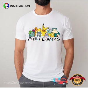 Pokemon Pikachu Friends Cute Anime Shirt