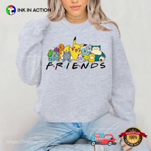 pokemon Pikachu Friends Cute Anime Shirt 3