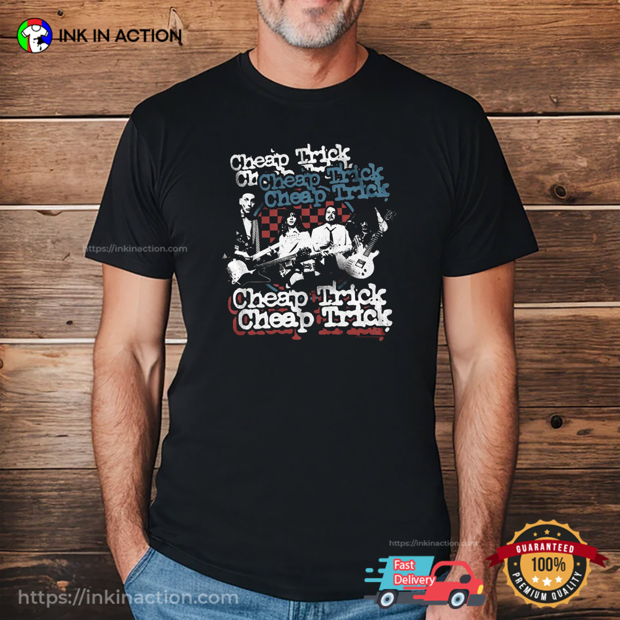 1973 Cheap Trick Rock Band Graphic T-shirt 1973 Cheap Trick Rock Band Graphic T-shirt