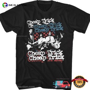 1973 Cheap Trick Rock Band Graphic T shirt 3