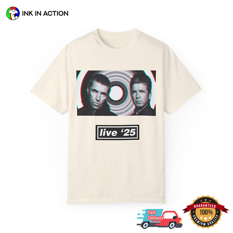 2025 Oasis Live Concert Vintage 90s Graphic T-shirt 2025 Oasis Live Concert Vintage 90s Graphic T-shirt