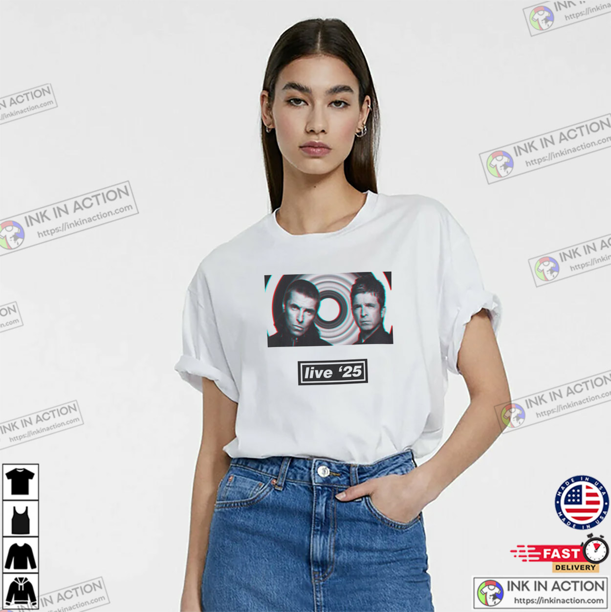 2025 Oasis Live Concert Vintage 90s Graphic T-shirt 2025 Oasis Live Concert Vintage 90s Graphic T-shirt