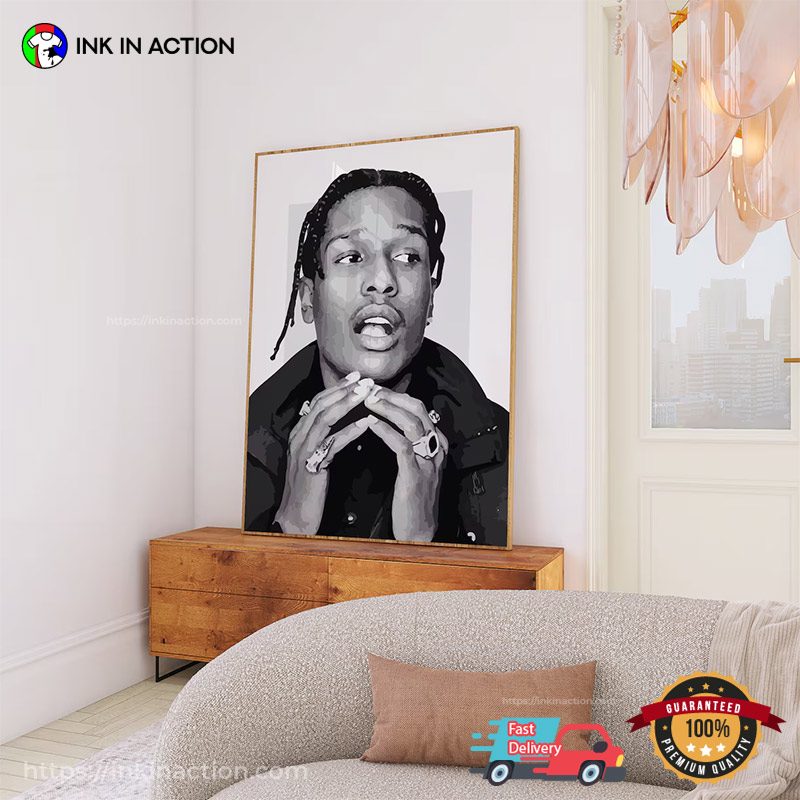 ASAP Rocky Portrait Wall Art ASAP Rocky Portrait Wall Art