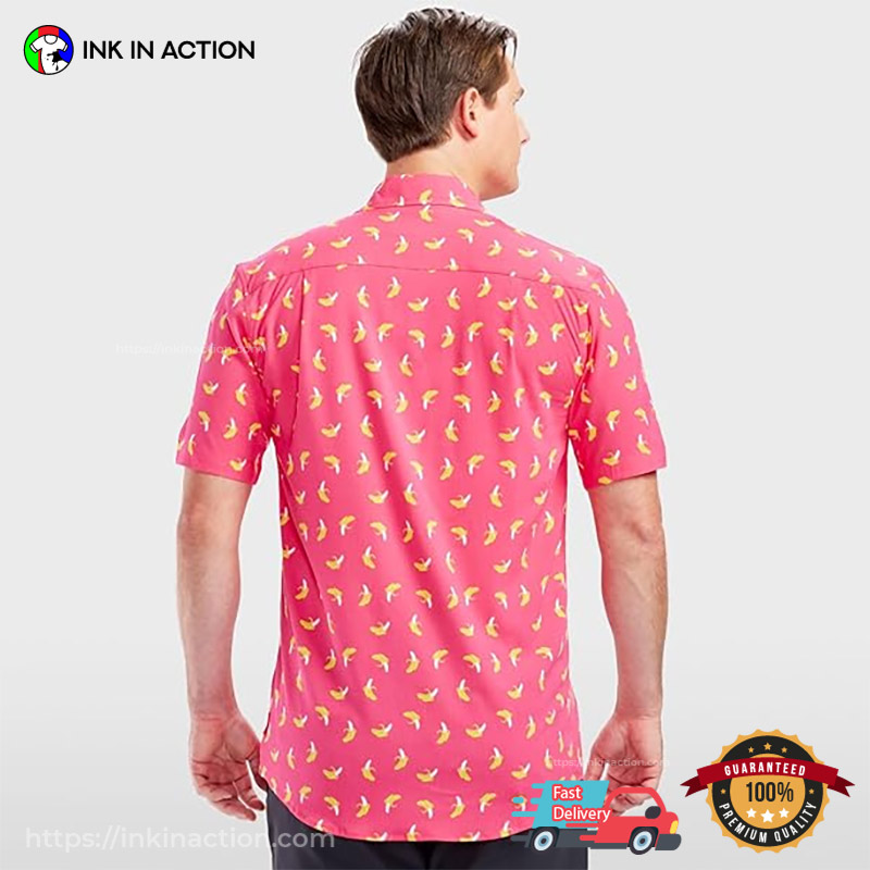 Banana Lover Pink Hawaiian T-shirt Banana Lover Pink Hawaiian T-shirt