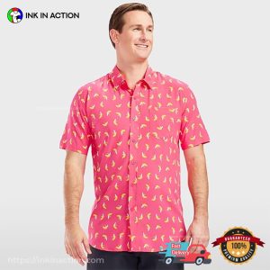 Banana Lover Pink Hawaiian T-shirt Banana Lover Pink Hawaiian T-shirt