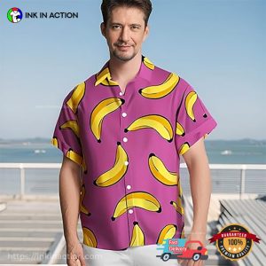 Banana Purple Hawaiian T-shirt Banana Purple Hawaiian T-shirt