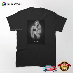 Blake Lively Fashionable Photo Retro T shirt 3