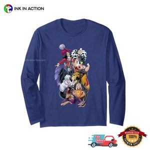 Classic Disney Villains Portrait T shirt 4