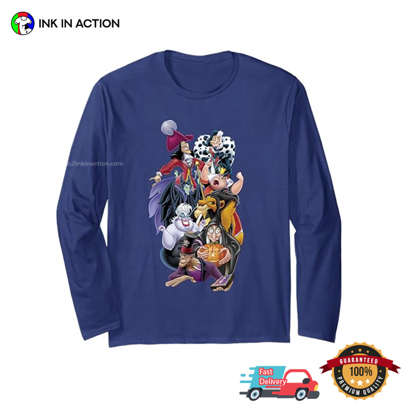Classic Disney Villains Portrait T-shirt Classic Disney Villains Portrait T-shirt