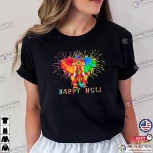 Colors Elephant Hindu Happy Holi Festival 2025 T-shirt Colors Elephant Hindu Happy Holi Festival 2025 T-shirt