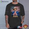Cowboy Hat Trump Fafo F Around Find Out Us Flag Vintage T-shirt