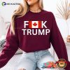 Fuck Trump Canadian Flag Statement T-shirt