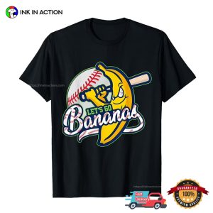 Funny Let's Go Bananas Baseball Banana Shirt 3