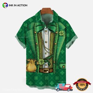 Green St. Saint Patrick’s Day Tuxedo Costume Hawaiian Shirt