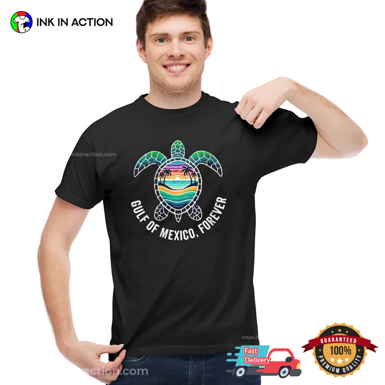Guif Of Mexico Forever Beach Turtle T-shirt Guif Of Mexico Forever Beach Turtle T-shirt