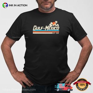 Gulf of Mexico Est. 1550 Retro Style T shirt 3
