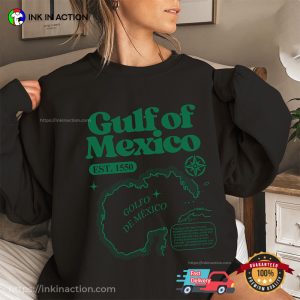 Gulf of Mexico Historical Geography Comfort Colors T shirt 3