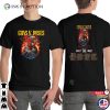 Guns N’ Roses Tour 2025 Schedules 2 Sided T-shirt