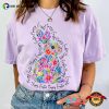 Happy Easter Floral Easter Bunny Comfort Colors T-shirt