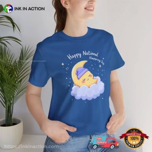 Happy National Napping Day Cozy Moon T-shirt