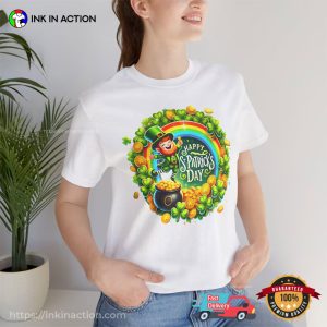 Happy St. Patrick's Day Pot of Gold Irish T shirt 3