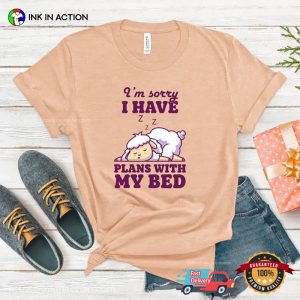 I Have Plans With My Bed Comfy Sheep T shirt 3