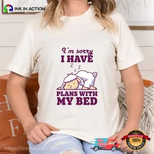I Have Plans With My Bed Comfy Sheep T-shirt