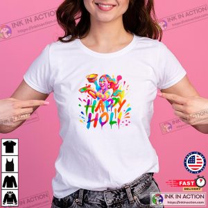 India Girl Happy Holi Hindu Color Festival T-shirt India Girl Happy Holi Hindu Color Festival T-shirt