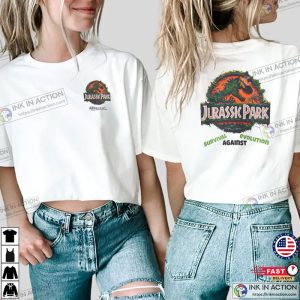 Jurassic Park Classic Movie 2 Sided T-shirt