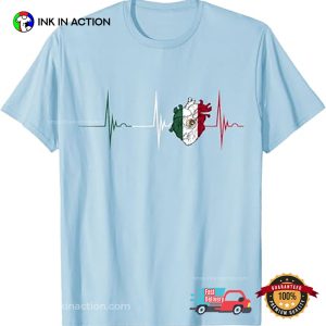 Mexico Heart Mexico Flag T shirt 3