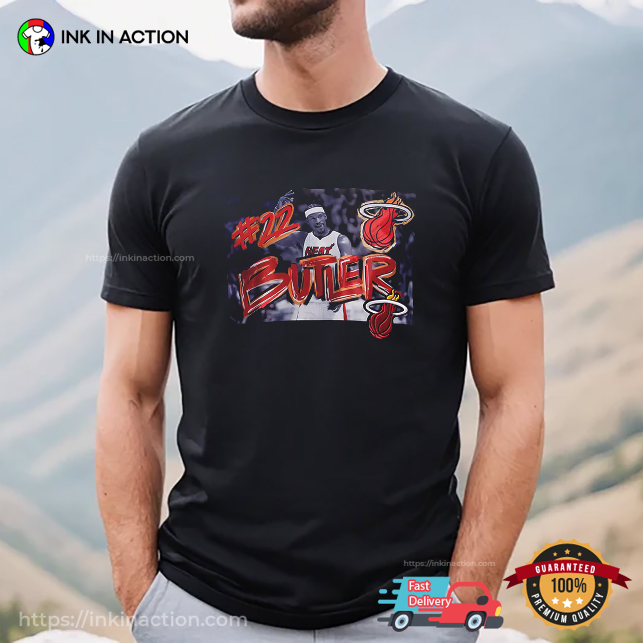 NBA Miami Heat Jimmy Butler #22 T-shirt NBA Miami Heat Jimmy Butler #22 T-shirt