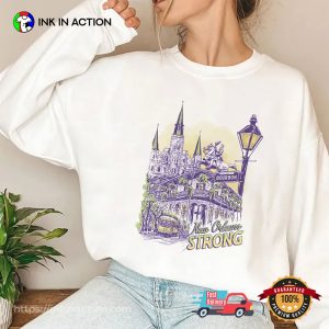 New Orleans Strong Charity Bourbon T-shirt New Orleans Strong Charity Bourbon T-shirt