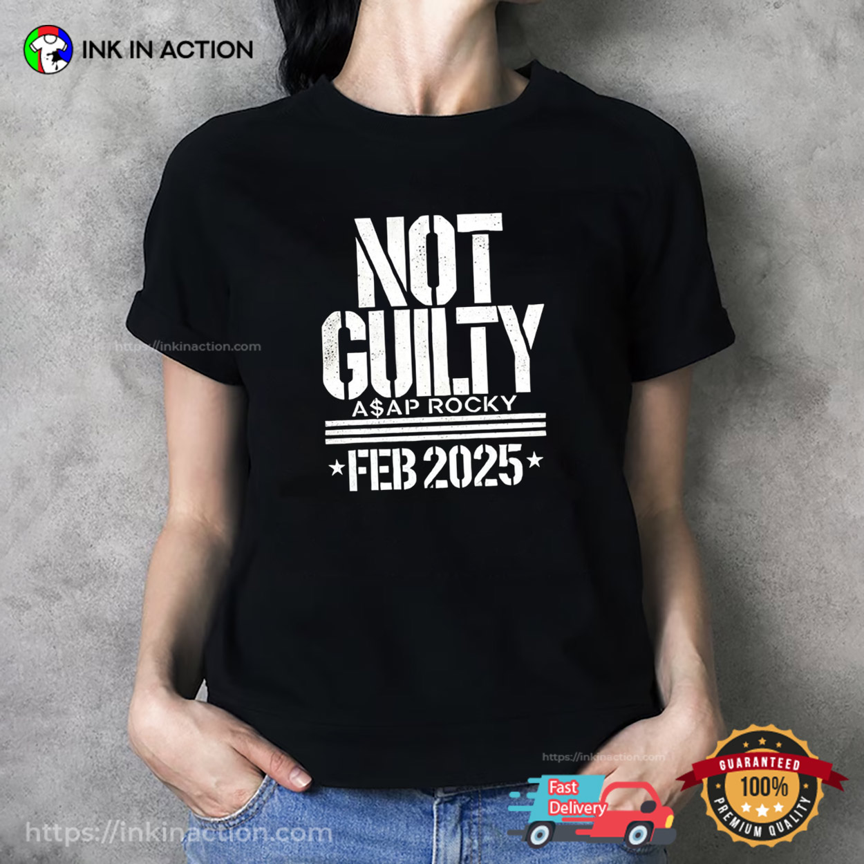 Not Guilty ASAP Rocky Vintage Hip Hop T-shirt Not Guilty ASAP Rocky Vintage Hip Hop T-shirt