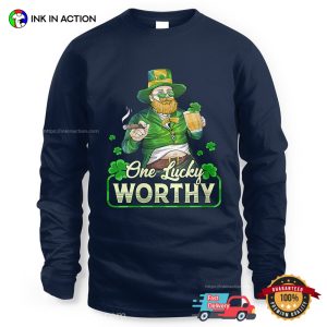 One Lucky WORTHY St. Patrick's Day Holiday T shirt 2