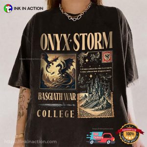 Onyx Storm Basgiath War College Dragon Rider Comfort Color Tee 3
