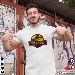 Personalized Jurassic World Logo Fan T shirt 3