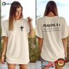 Psalms 91 Bible Verse 2 Side T-shirt