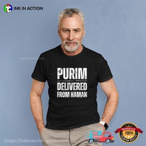 Purim Delivered from Haman Jewish Festival T shirt 3