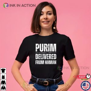 Purim Delivered from Haman Jewish Festival T shirt