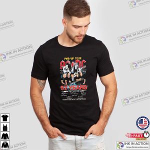 Pwr Up Tour ACDC 52 Years Anniversary Signatures T shirt 3