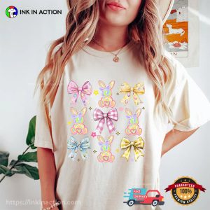 Rainbow Coquette Bunny Comfort Colors T shirt 2