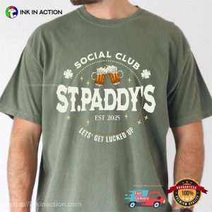 St. Paddy's Social Club 2025 Comfort Colors T shirt 2