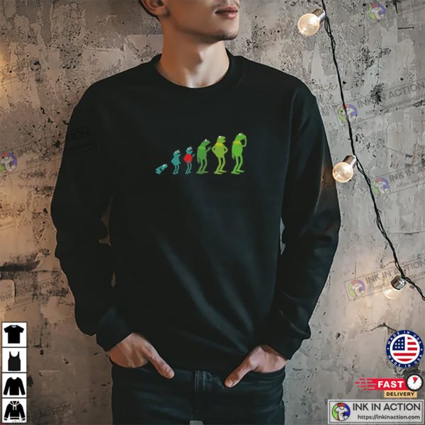 The Evolution Of Kermit The Frog T-shirt