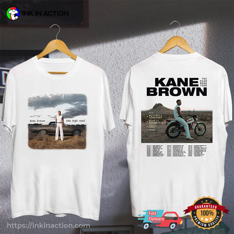 The High Road Tour 2025 Kane Brown Concert 2-sided T-shirt