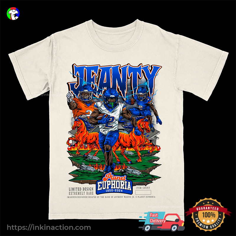 Thunder Ashton Jeanty Planet Euphobia T-shirt Thunder Ashton Jeanty Planet Euphobia T-shirt