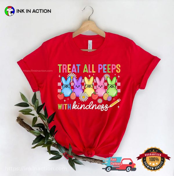 Treat All Peeps With Kindness Jelly Easter Bunny Comfort Colors T-shirt