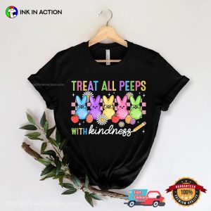 Treat All Peeps With Kindness Jelly Easter Bunny Comfort Colors T shirt 3